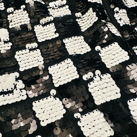 More than Magic Checkered Girl’s Bomber Sequin Jacket Target - Picture 4 of 7